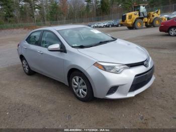  Salvage Toyota Corolla