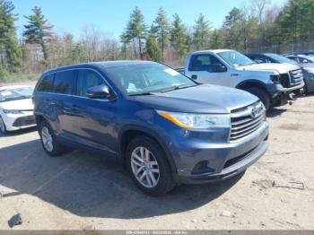 Salvage Toyota Highlander