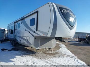  Salvage Open Range 5th Wheel Travel Trailer
