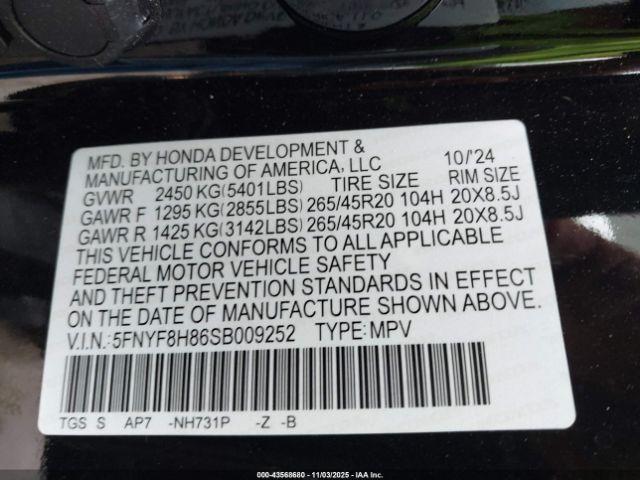 Honda Passport Awd Black Image 10