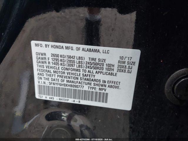 Honda Pilot Touring Image 13