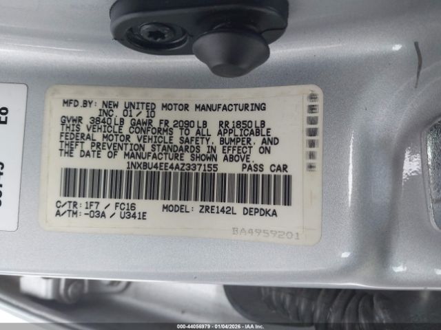 Toyota Corolla Le Image 2