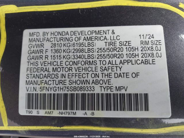 Honda Pilot Touring Image 9