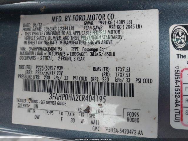 Ford Fusion Se Image 3