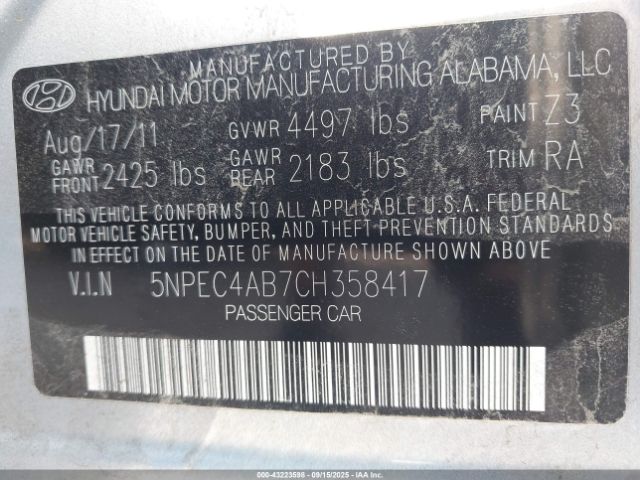 Hyundai SONATA Limited 2.0t Image 10